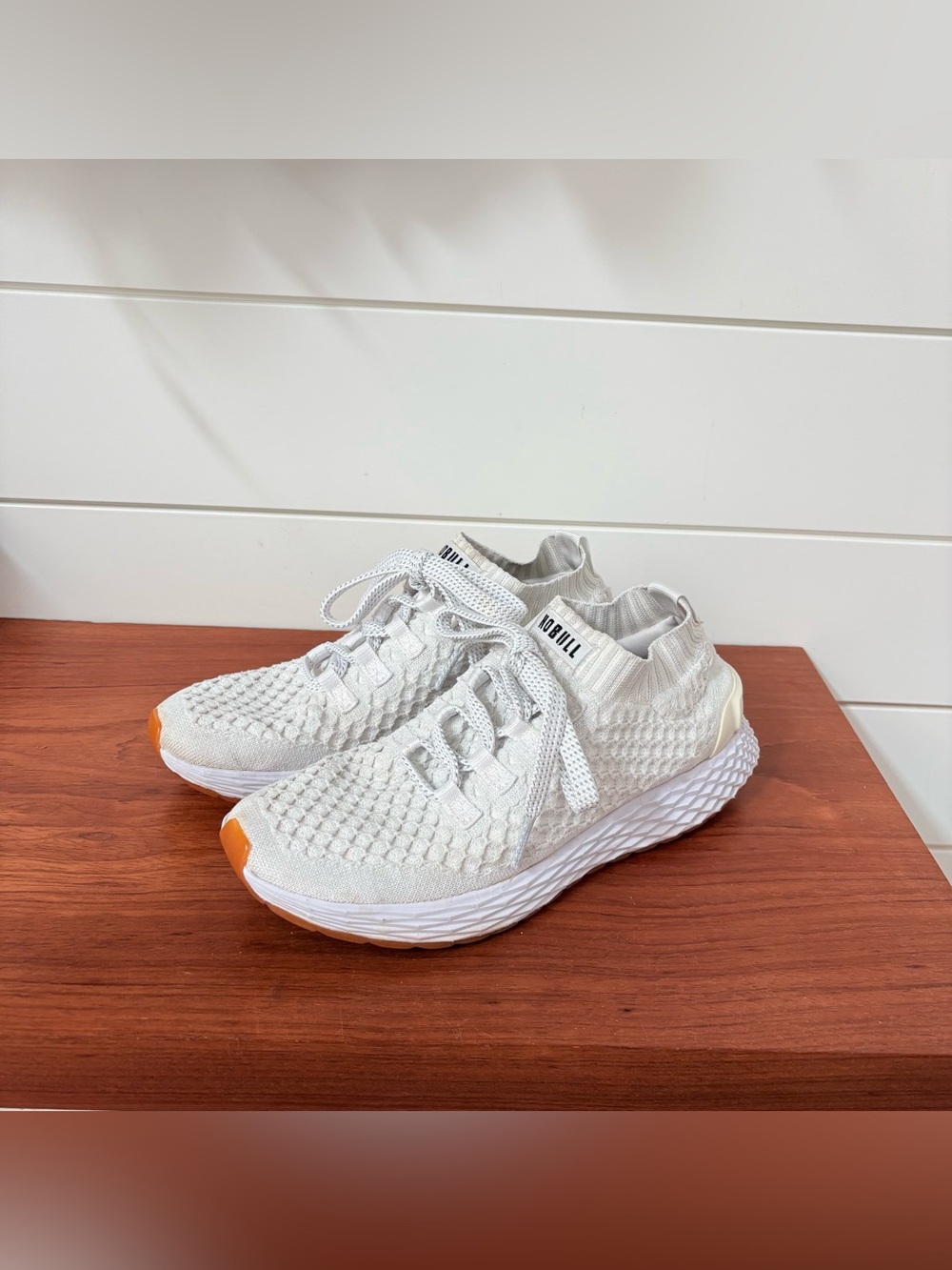 NOBULL Allday Knit Shoes White Trainer Weightlifting Workout Running Shoes W 8.5